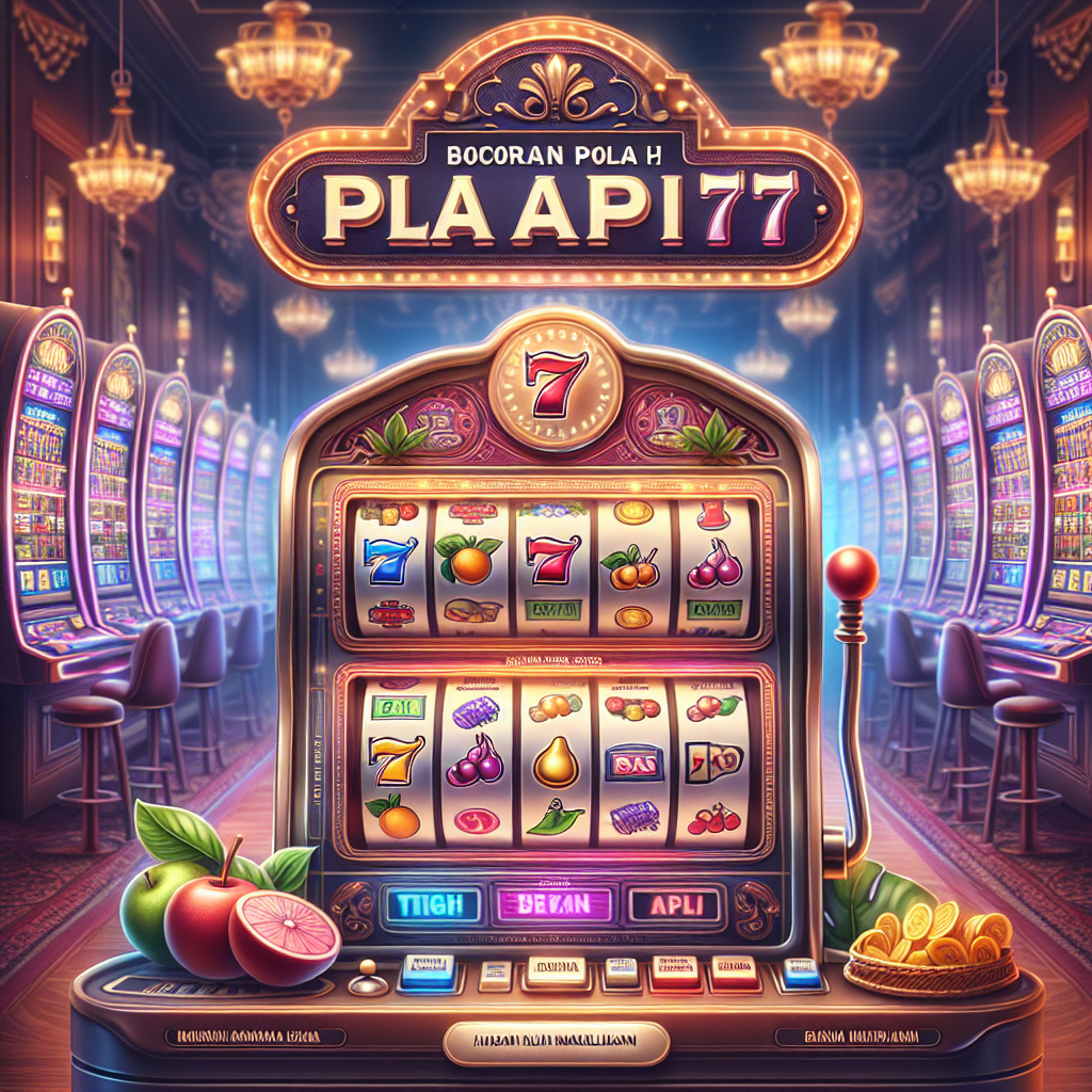 Bocoran Pola Slot API77: Rahasia Menaklukkan Mesin Slot