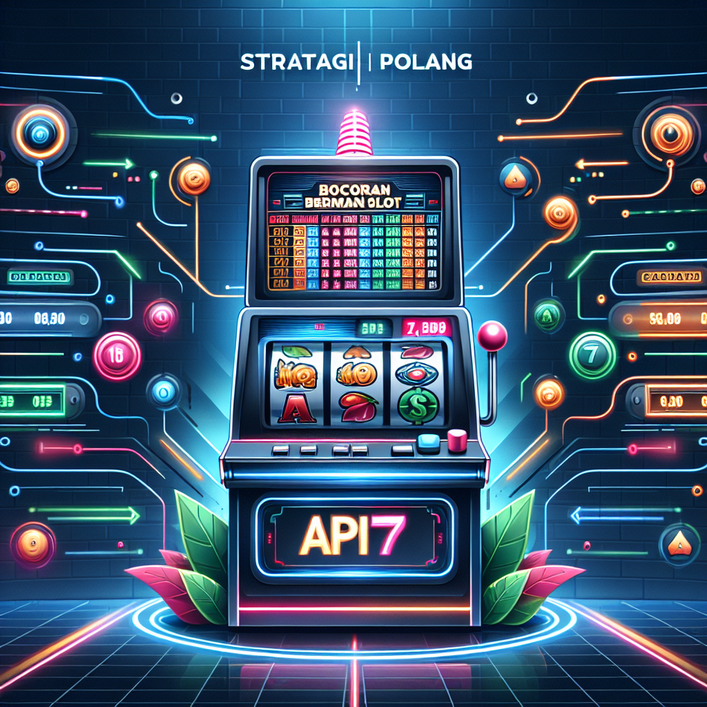 Strategi Jitu Bermain Slot di API77